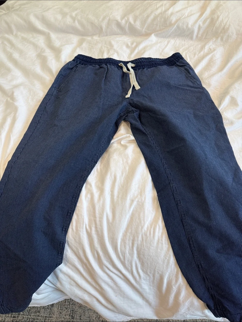 J. Crew Navy Indigo Drawstring Jogger Pants